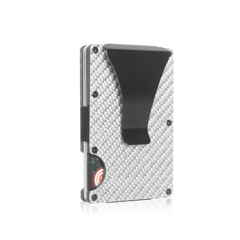 2026Carbon Fiber Slim Wallet & Credit Card Case - RFID Metal Wallet